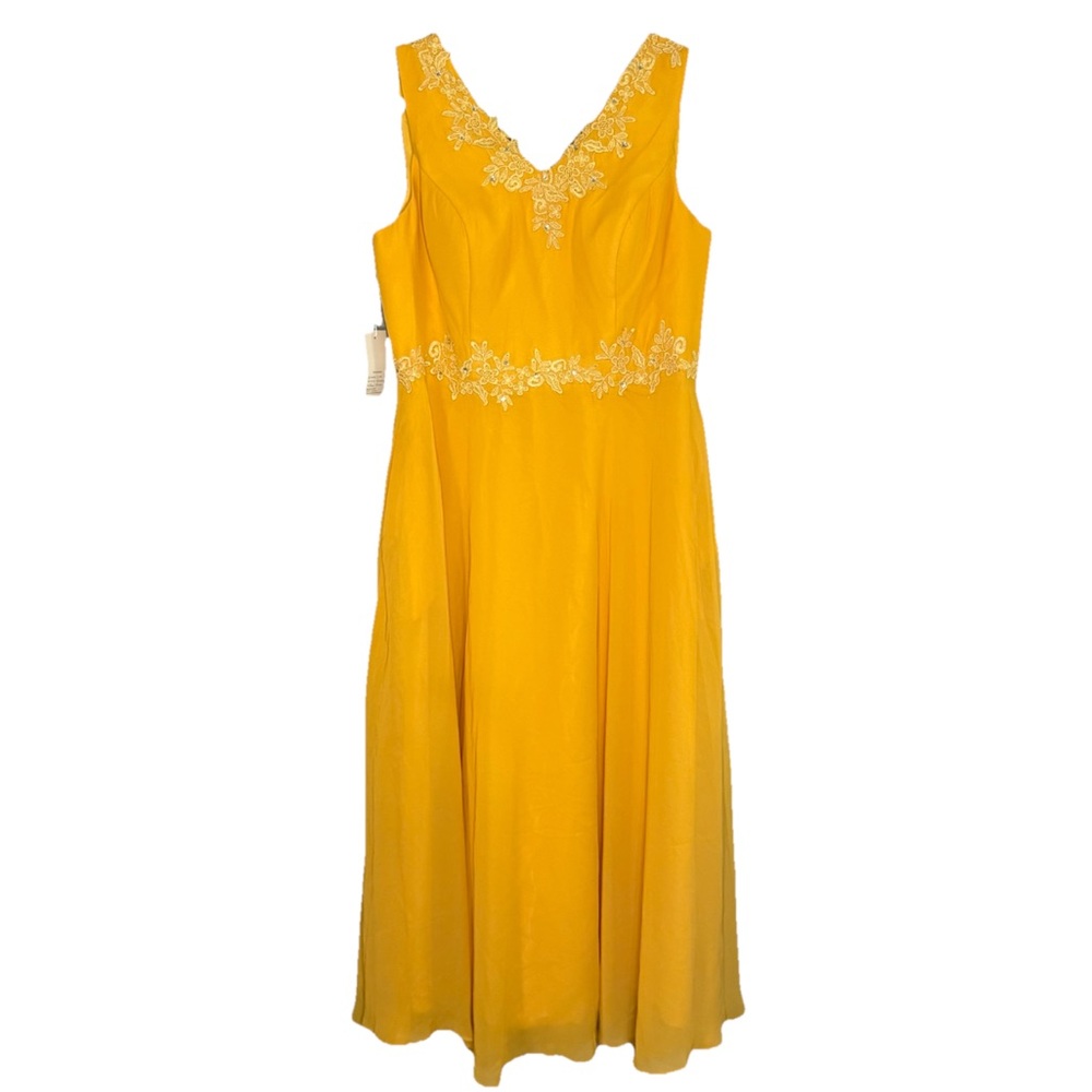 Women's Goldenrod Yellow Formal Dress Size 14  Wedding Guest Semi-Formal‎ XL